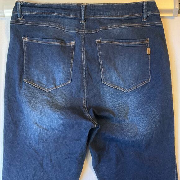 1822 Denim Women Skinny Jeans size 16W Blue Drianna Mid Rise Stretch Boot Cut - Picture 11 of 11